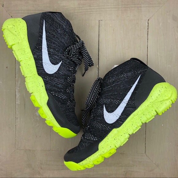 nike flyknit trainer volt black